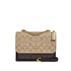 NWT Coach (CD866) Klare Color Block Leather Chain Crossbody Bag